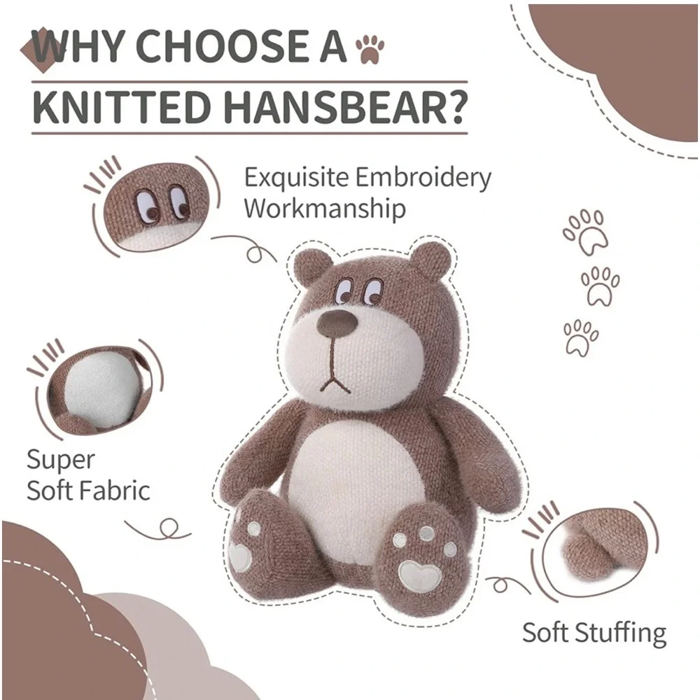 🔥Clearance- NIP Hansbear Kid’s Sealed Stuffed Bear In Vacuum Sealed Bag - Picture 5 of 15